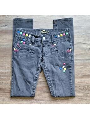 Vintage Akademiks X Streetwear Black Jeans Size 28